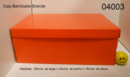 Imagen de CAJA BARNIZADA LISA GRANDE 48X33X18CM 8.24